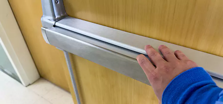 Installing a Push Bar on a Door Toledo
